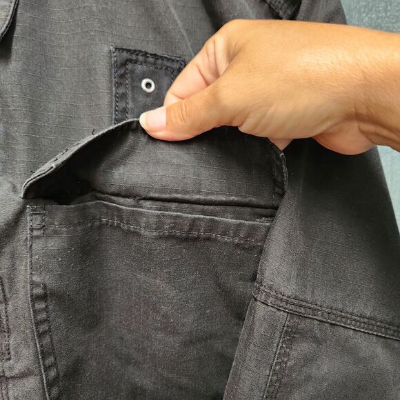 5:11 Tactical Long Sleeve Button Up Workwear Outdoor Shirt Large Padded Elbow - Picture 5 of 11